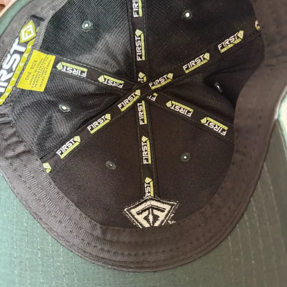 First Tactical Hat Adult Adjustable Strapback Green Logo Baseball Cap Outdoor